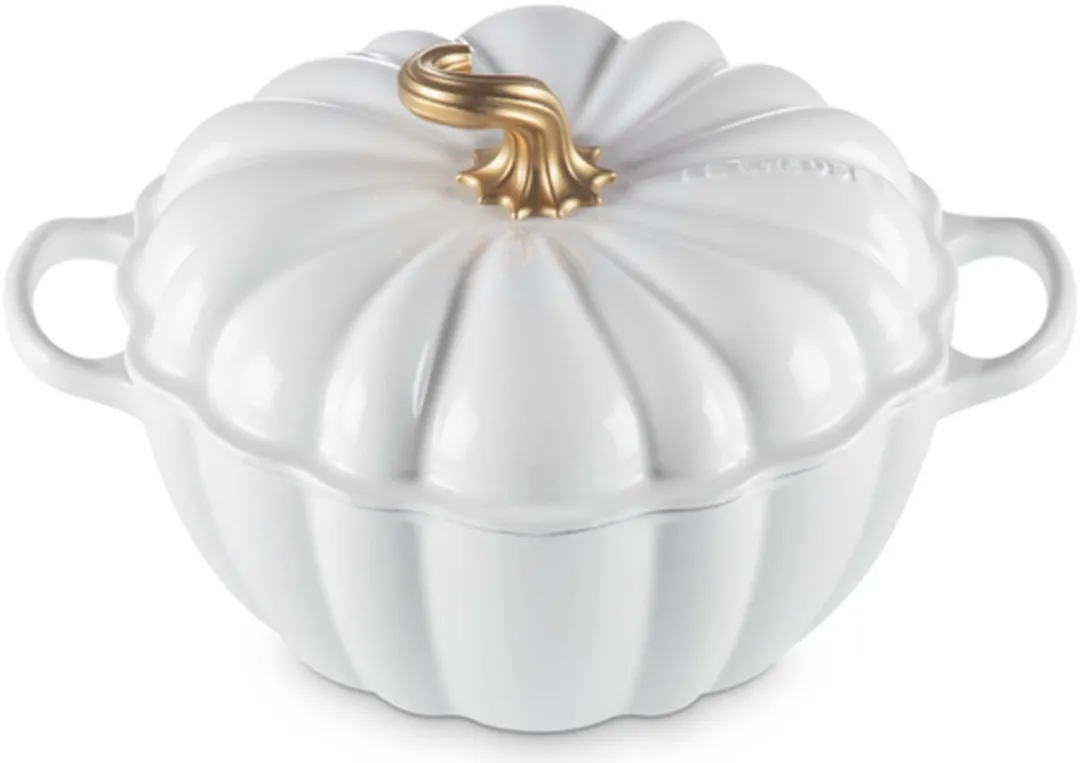 Le Creuset Braadpan Signature Pompoen Wit 24cm