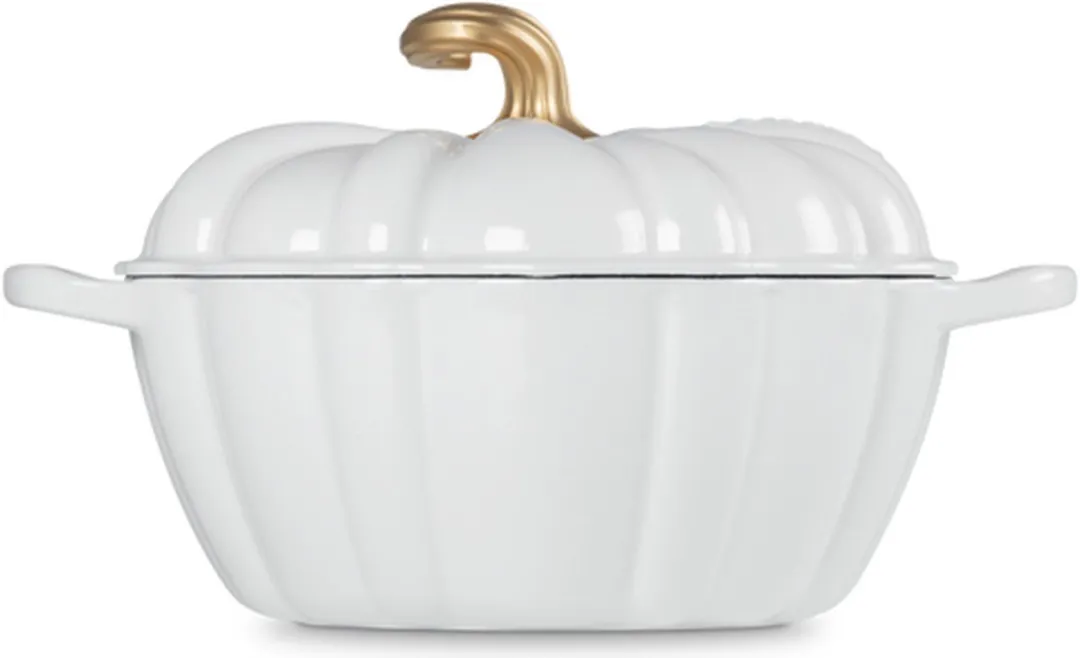 Le Creuset Braadpan Signature Pompoen Wit 24cm