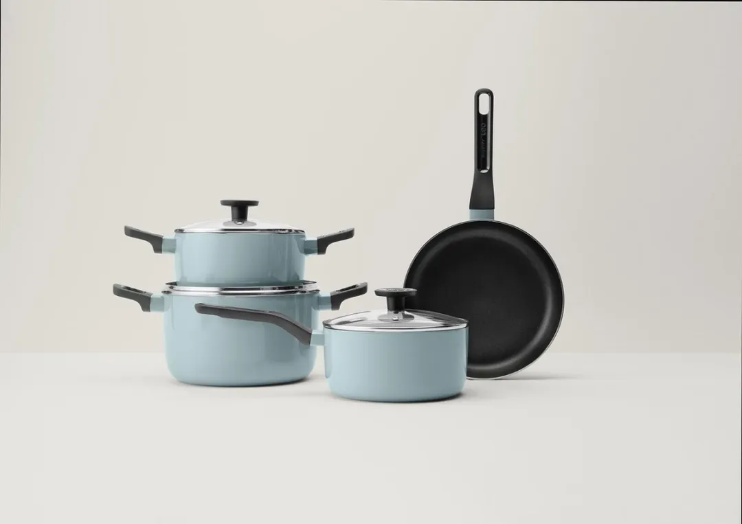 BergHOFF 7-delige Slate Kookpottenset - PFAS-vrij - Blauw
