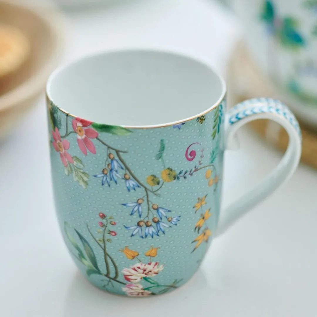 Pip Studio Jolie Mokken 145ml - 2 Stuks - Groen/Blauw