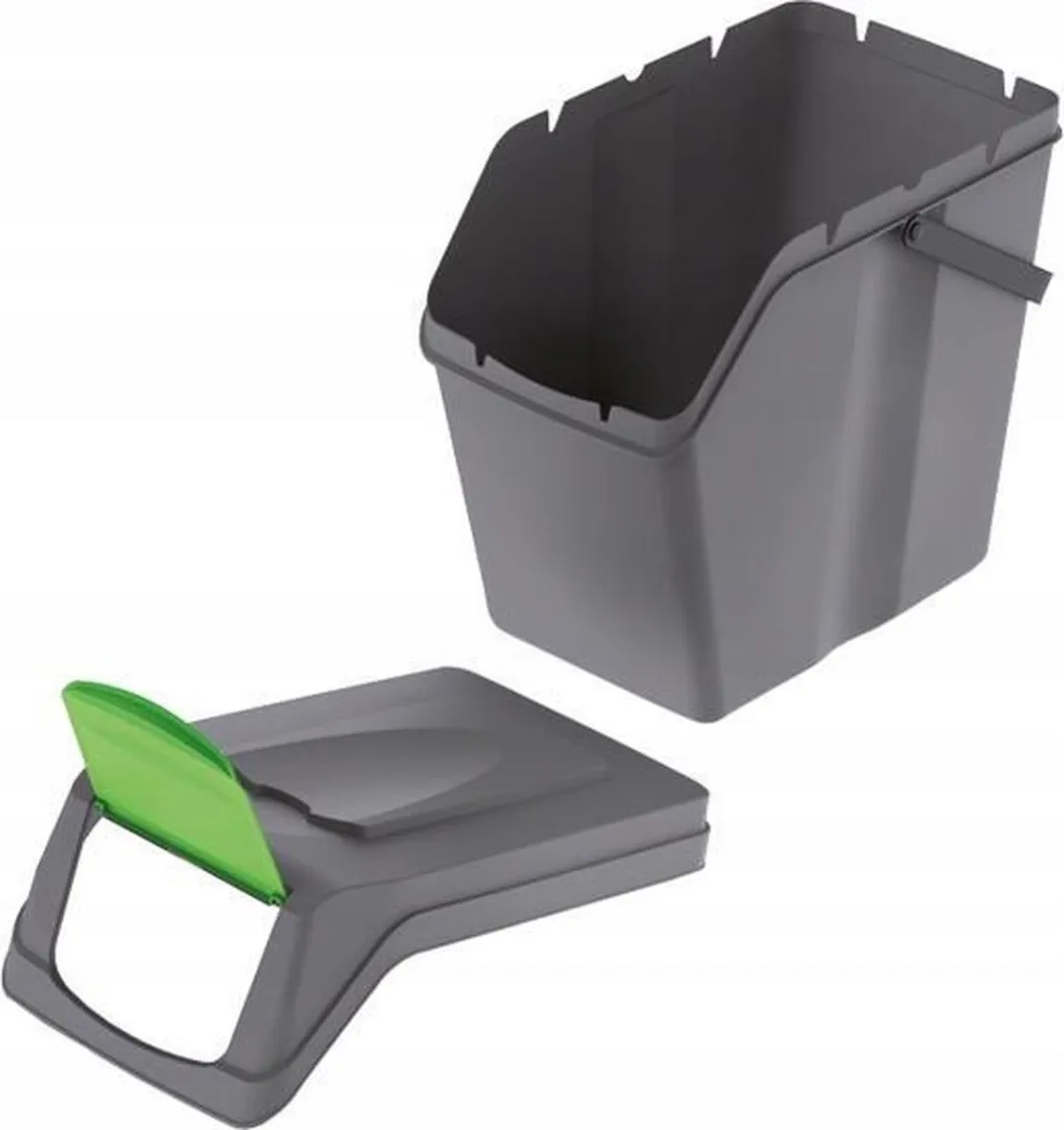 Prosperplast Sortibox Sorteeremmer 4x25L - Grijs