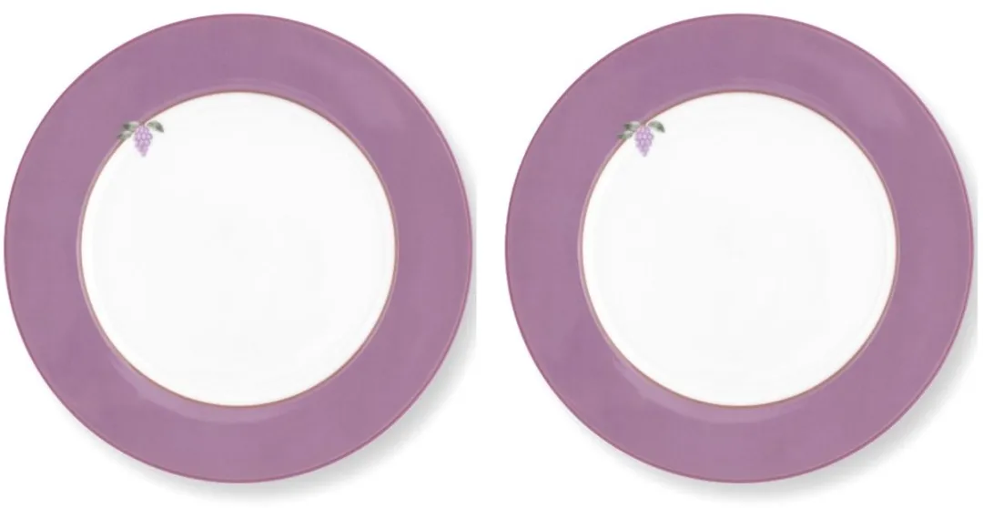 Pip Studio Lily & Lotus Lunchborden 23cm - 2 Stuks
