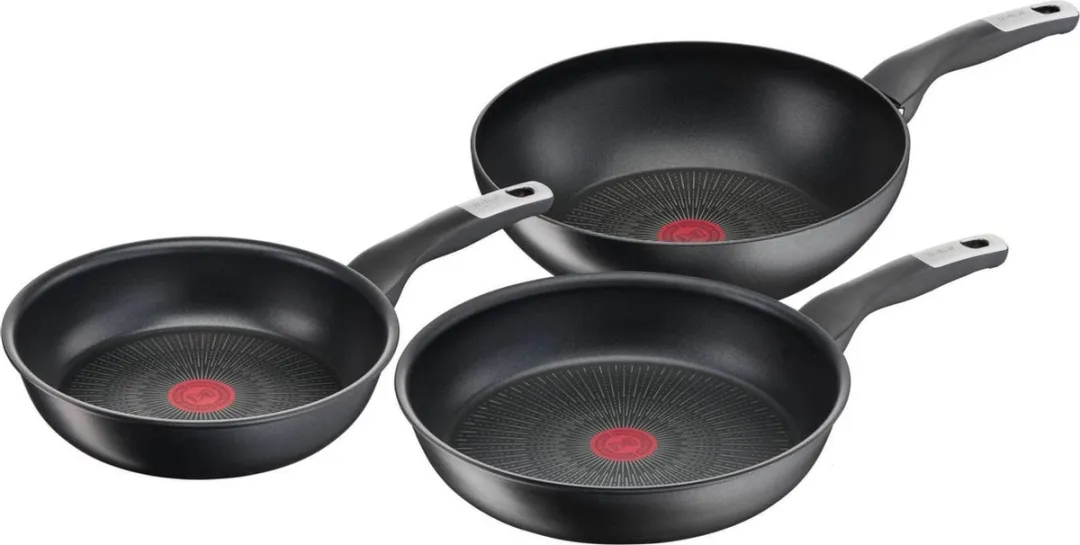 Tefal Unlimited G25591 Pannenset 3-delig - Inductie - Zwart