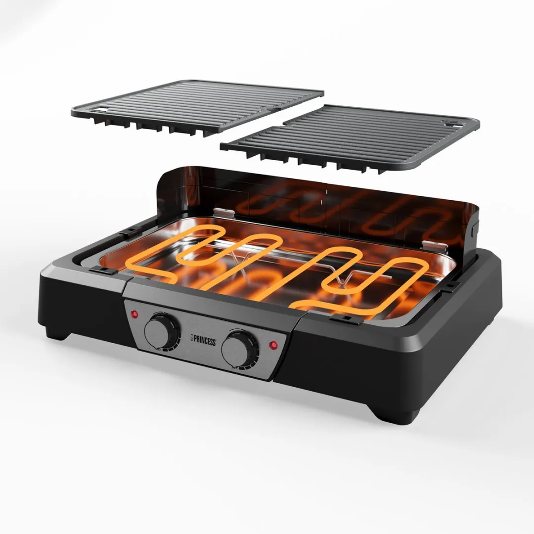 Princess BBQ Tafelgrill 112254 - 2000W - Zwart - afbeelding 6 van 6
