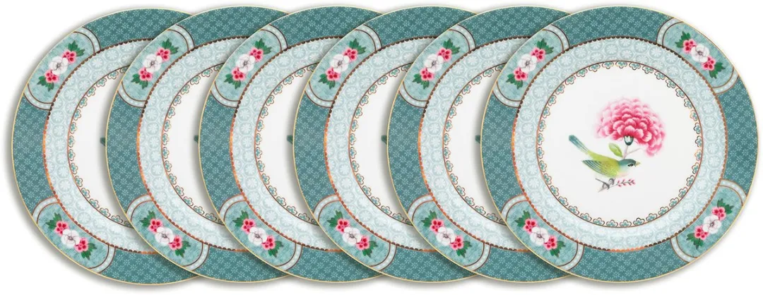 Pip Studio Blushing Birds Gebaksbordjes 17cm