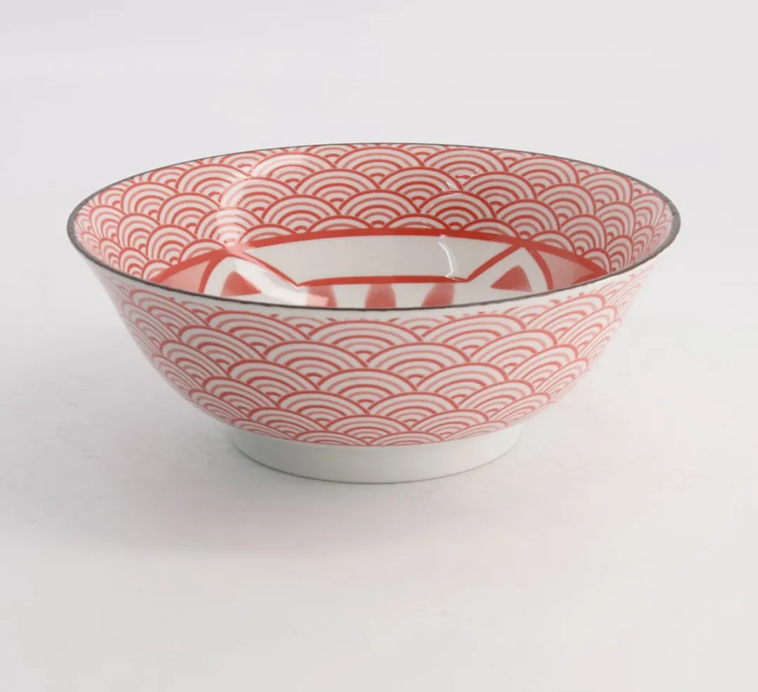 Tokyo Design Studio Kawaii Lucky Cat Ramen Bowl - 1000ml - Roze