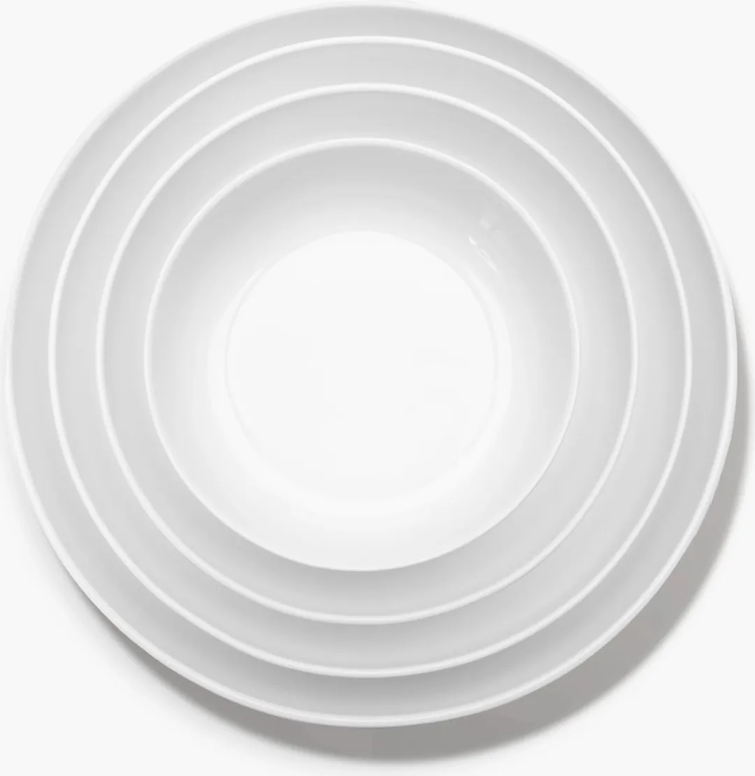 Serax Piet Boon Base Diep Bord 24cm - 4 Stuks - Wit