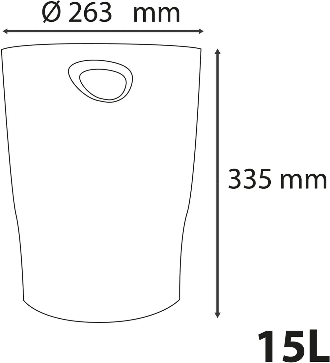 Exacompta ECOBIN Neo Deco Papiermanden - 8 Stuks - Koperachtig goud