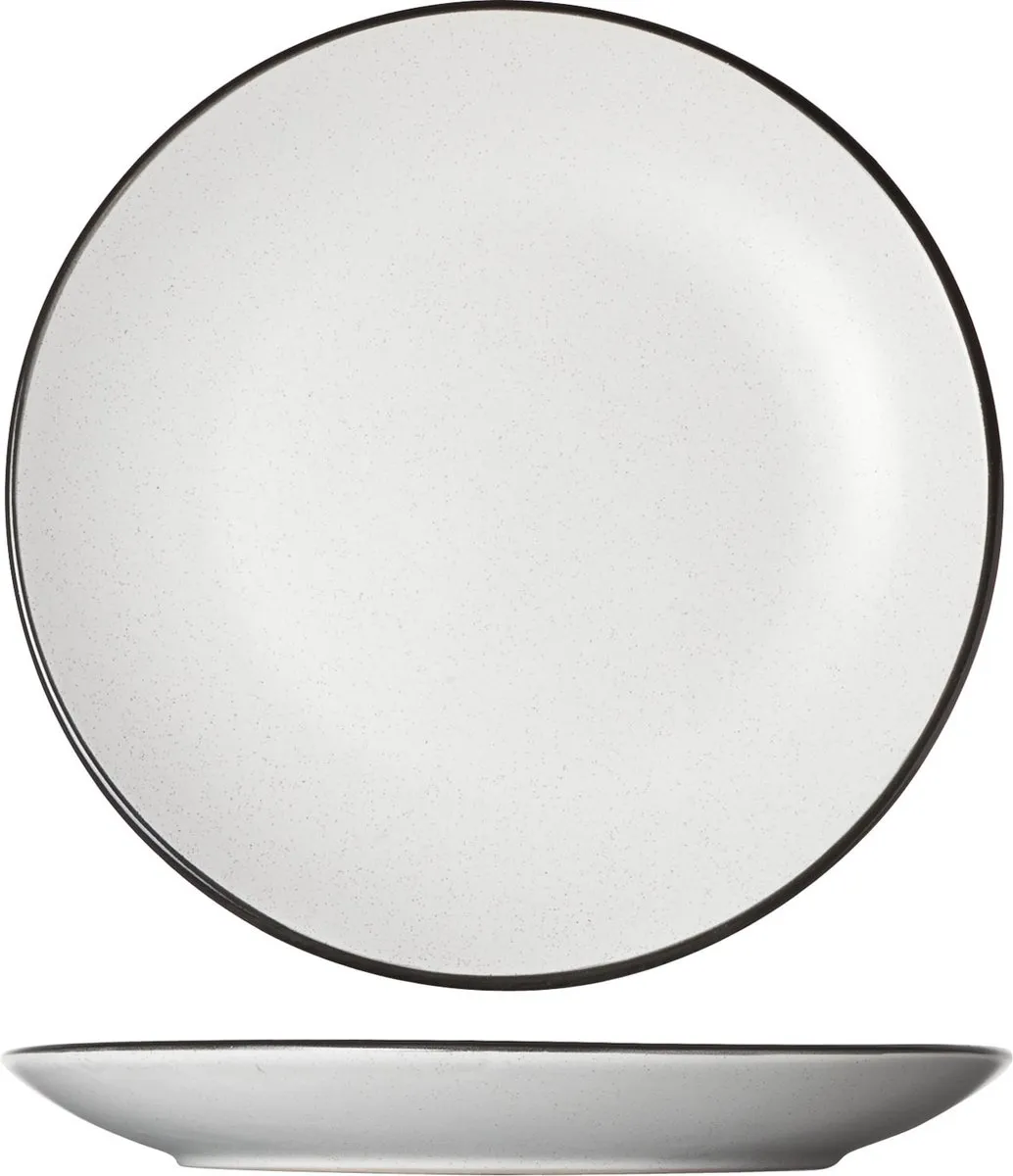 Cosy&Trendy Speckle Ontbijtbord - Wit 19,5 cm