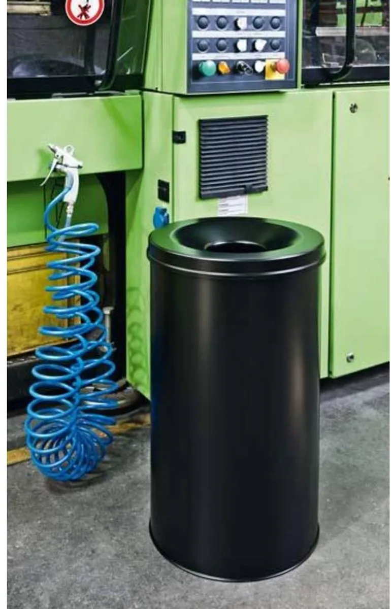 Durable Safe Vuilnisbak 30L - Brandveilig - Zwart - afbeelding 6 van 6