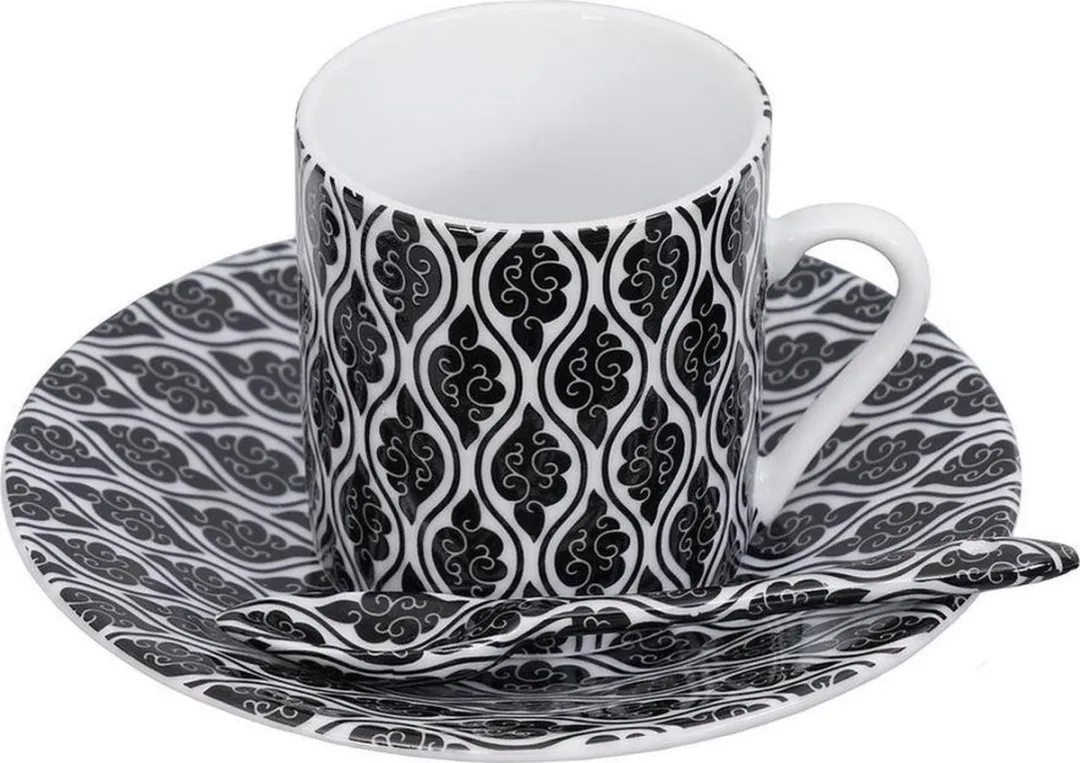Tokyo Design Studio Nippon Black Espresso Serviesset 18-delig - Porselein - afbeelding 6 van 6