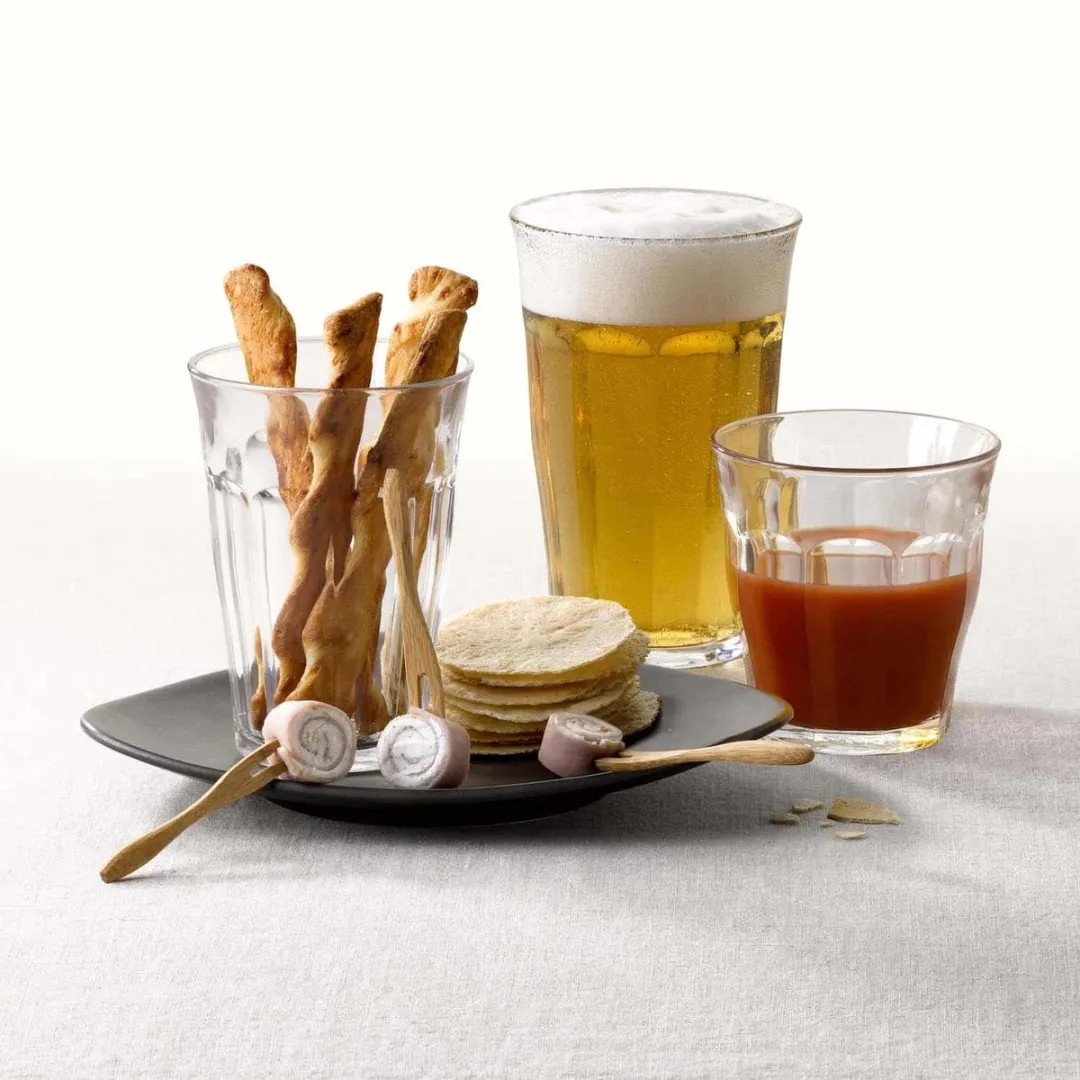 Drinkglazen/waterglazen Picardie - 6x stuks - helder transparant glas - 200 ML - Koffie/thee/fris - hardglas