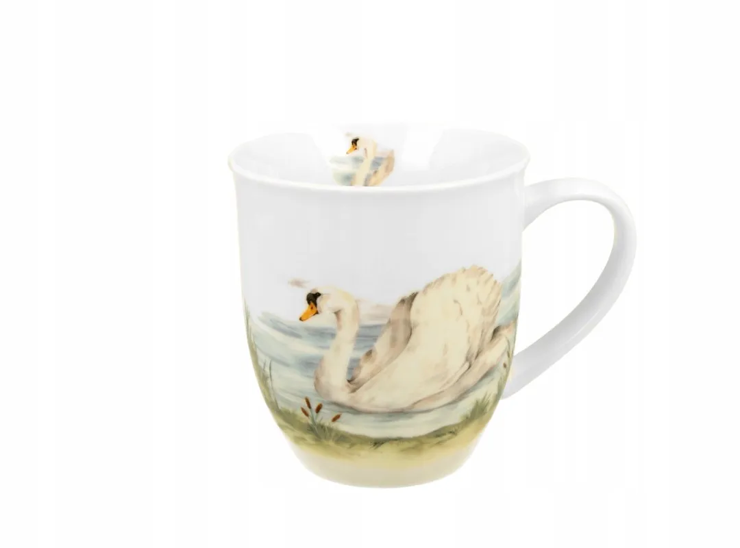 Cosy&Trendy Porseleinen Mok Zwaan 650ml - Wit
