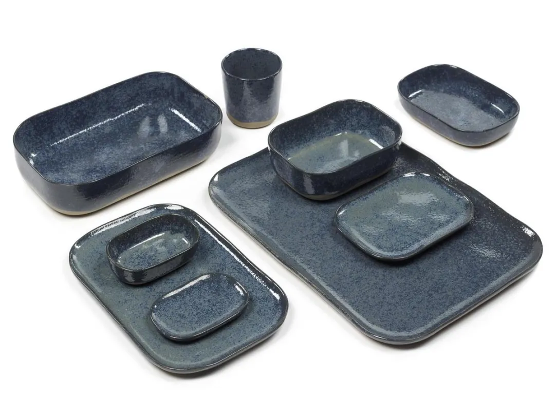 Serax Merci La Nouvelle Table Bord XL B5117102 - 4 Stuks - Blauw/Grijs