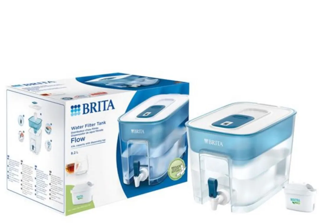 BRITA Flow Cool Blue Waterfiltersysteem 8,2L - MAXTRA PRO PFAS/Chloor/Kalk - Blauw
