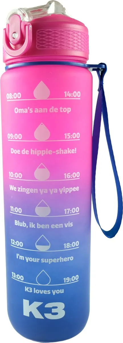 K3 Motiverende Drinkfles 1L