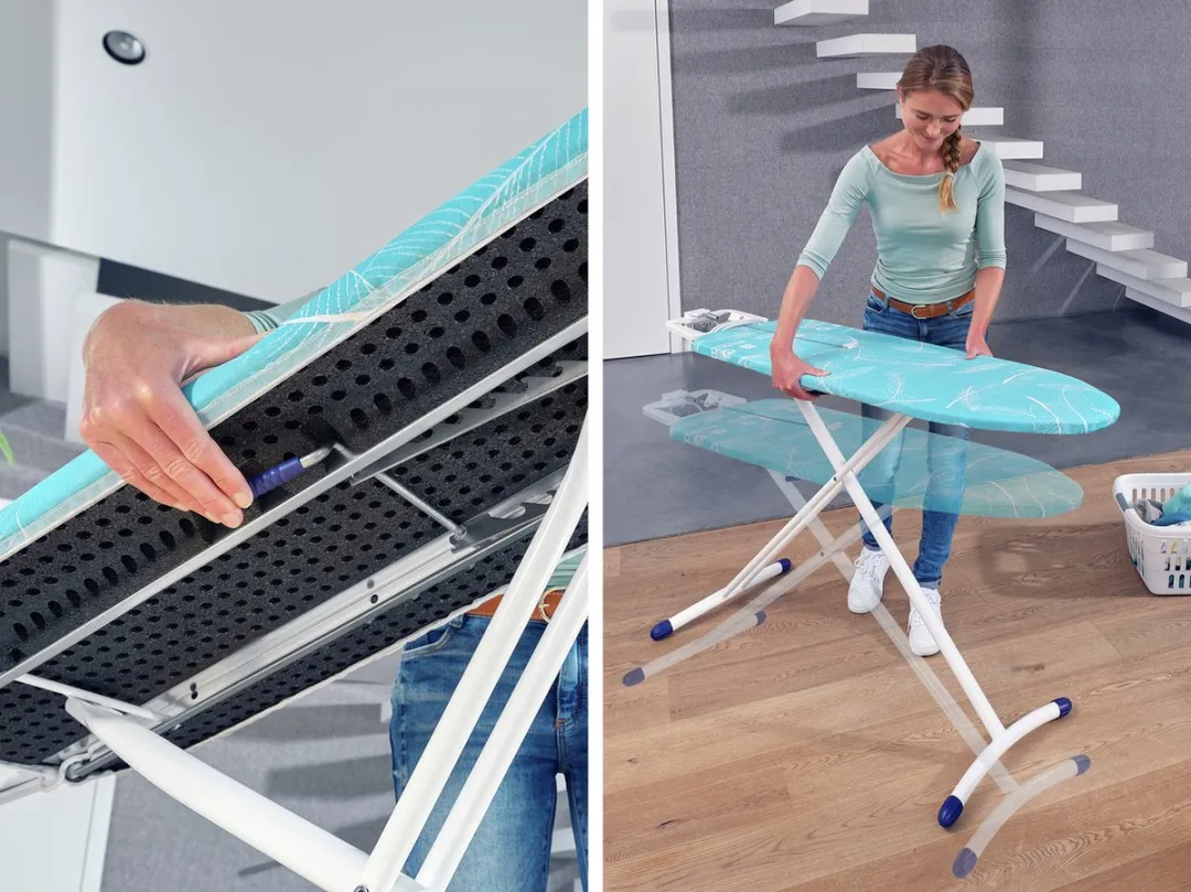 Leifheit Air Board Express M Solid Plus Strijkplank 120x38cm - Blauw/Wit