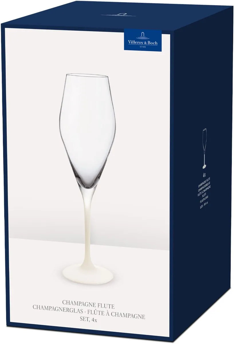 Villeroy & Boch Manufacture Rock Champagnerglazen Set - 4 Stuks