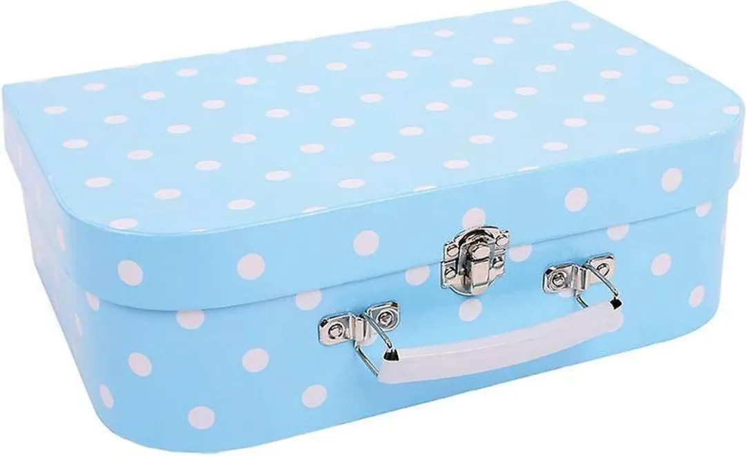BIGJIGS BJ614 Blikken Servies - 18-delig - Blauw/Wit