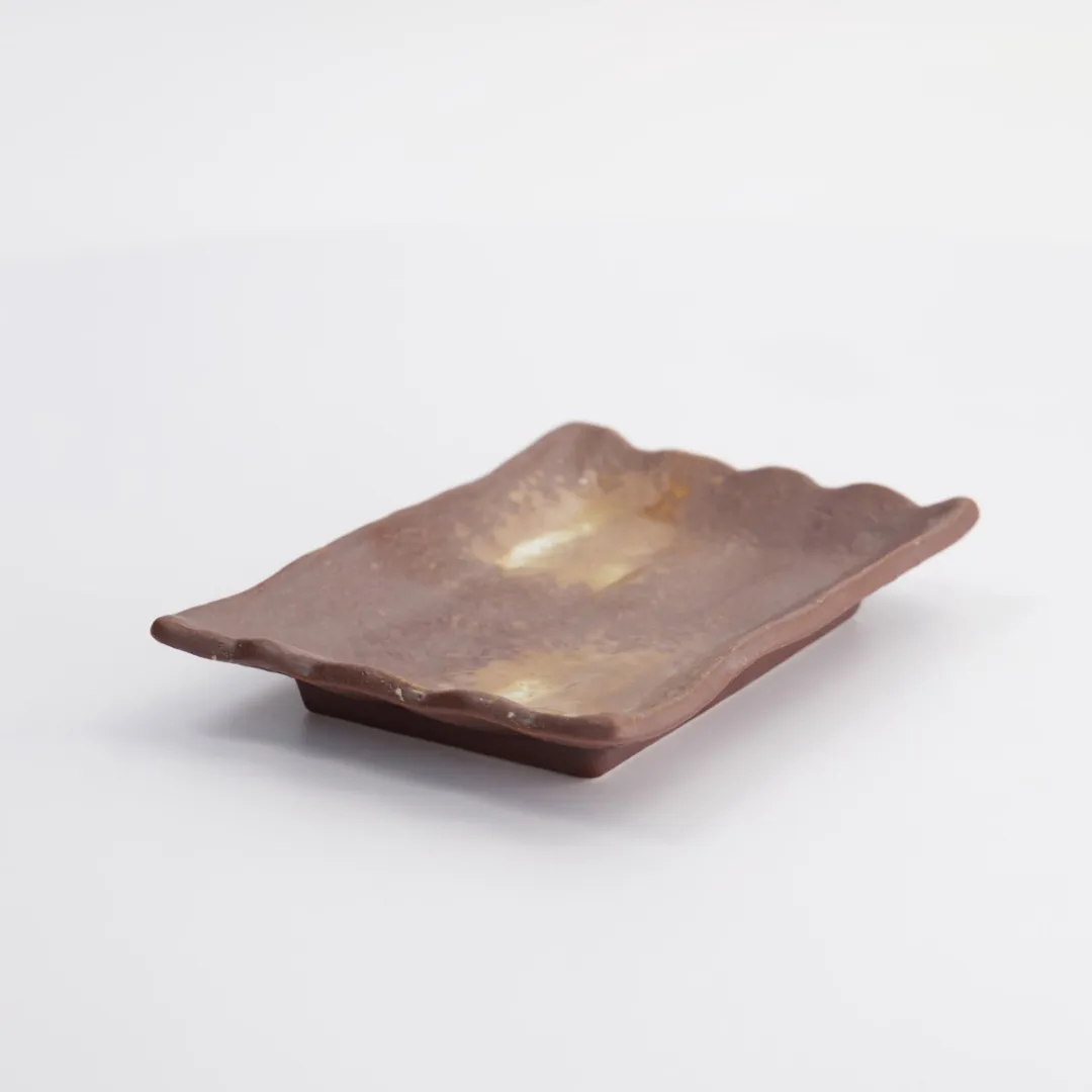 Tokyo Design Studio Bord - 15.5x11x2.5cm - Bruin/Wit