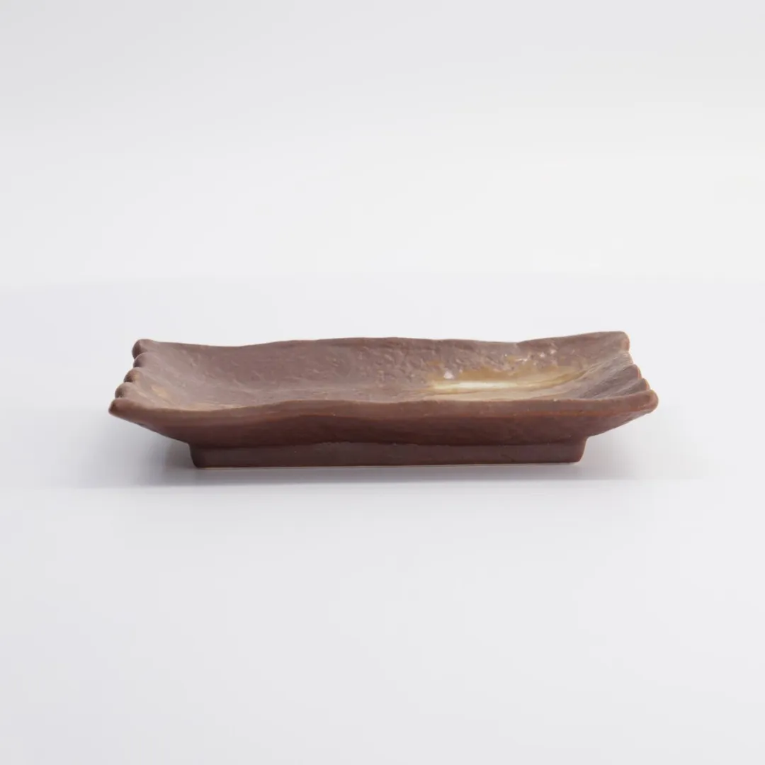 Tokyo Design Studio Bord - 15.5x11x2.5cm - Bruin/Wit