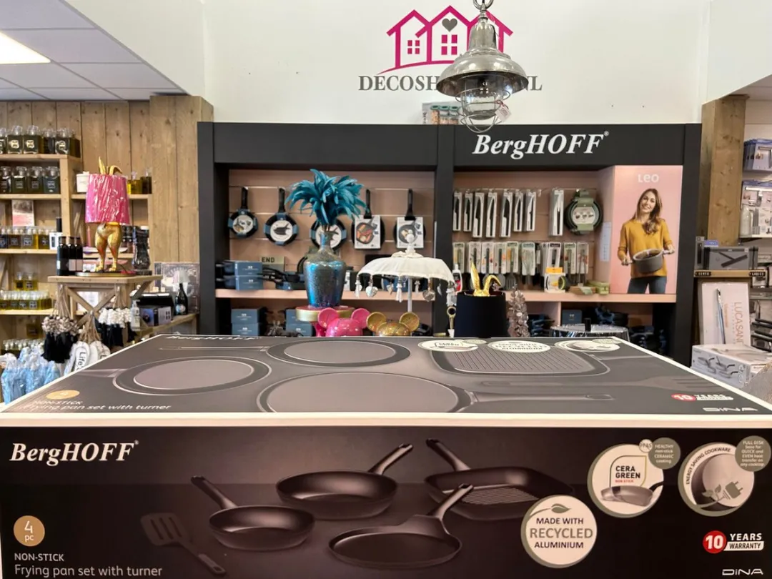 BergHOFF DiNA Helix 4-delige Pannenset - PFAS-vrij - Zwart