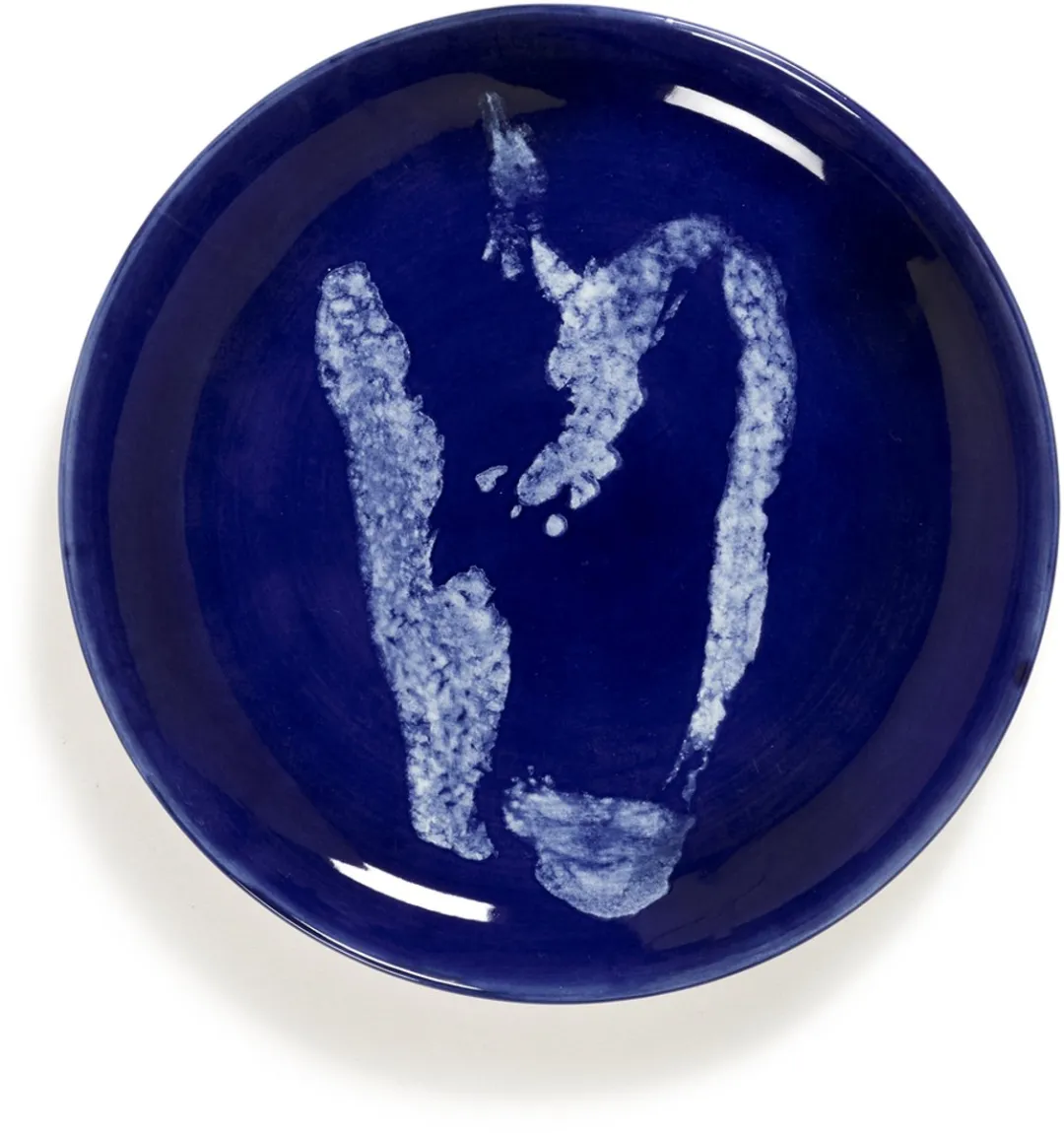 Serax Ottolenghi Feast Bord S - 19cm - Donkerblauw/Wit - 2 Stuks
