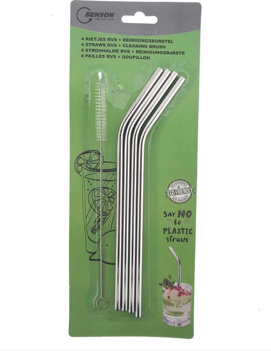 Cosy&Trendy Gin Tonic Glazen 700ml - 6 Stuks - Incl. RVS Rietjes