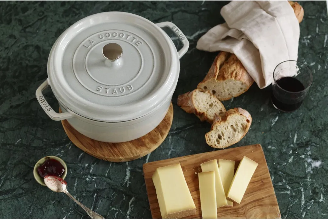 Staub Braadpan/Cocotte Wit Truffel - 24cm - 3.8L