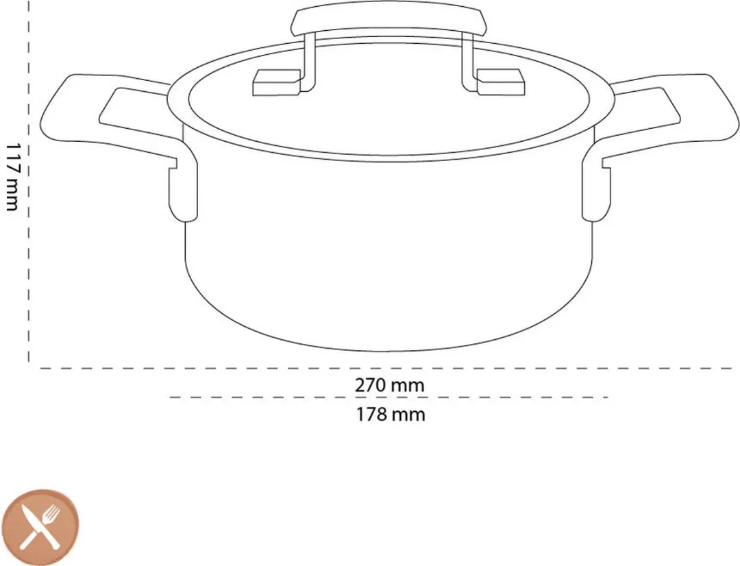 DEMEYERE Industry 5 Kookpan 16cm - 1.5L - RVS - 2 Stuks