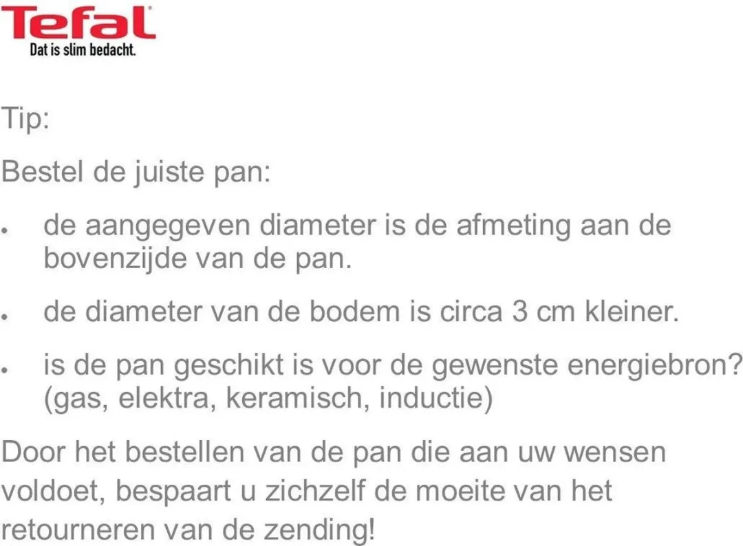 Tefal Universele Glazen Deksel 26cm - Glas