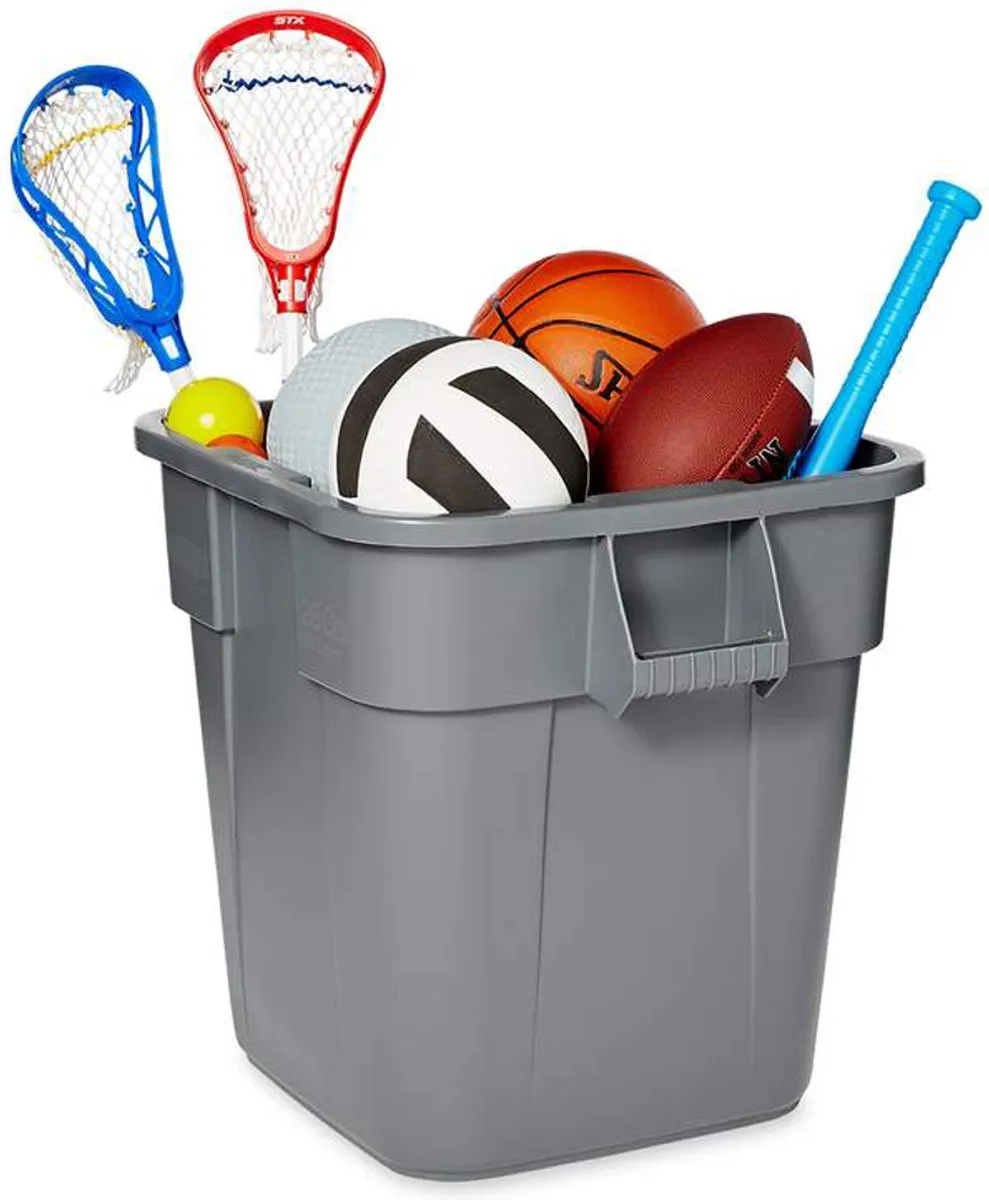 Rubbermaid Vierkante Brute Container 106L - Grijs