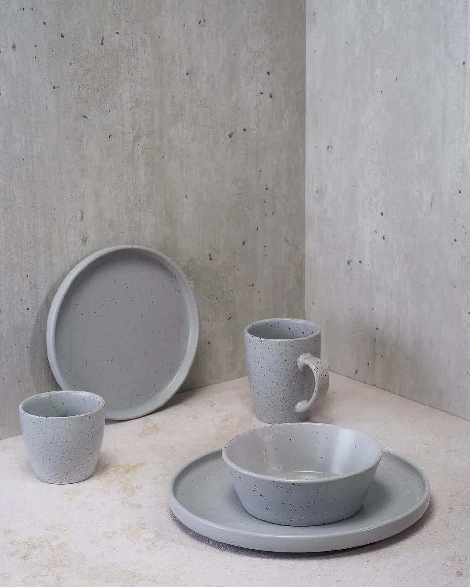 Cosy&Trendy Dinerbord Punto Grey - Ø25.7cm