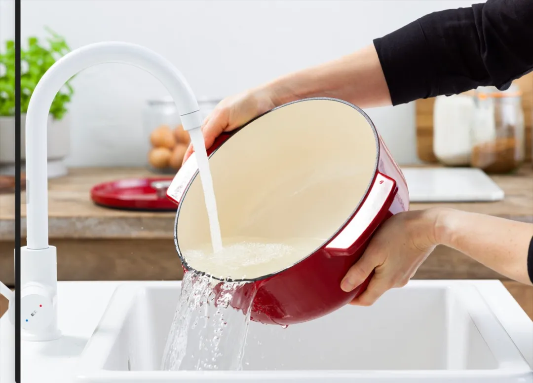 KitchenAid Braadpan 30cm - Geëmailleerd Gietijzer - Keizer Rood