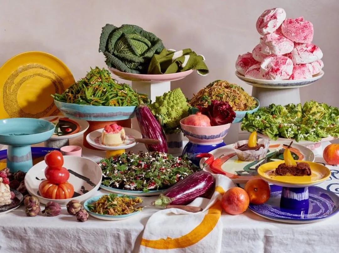Serax Ottolenghi Feast Serveerkom B8921013G - 30cm - Geel/Zwart