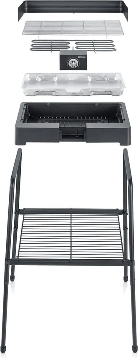 Severin PG8566 Elektrische Barbecue 2200W - Zwart