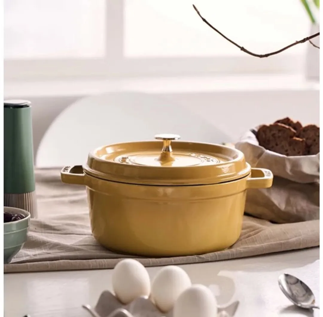 Staub Cocotte Rond 24cm - Geel