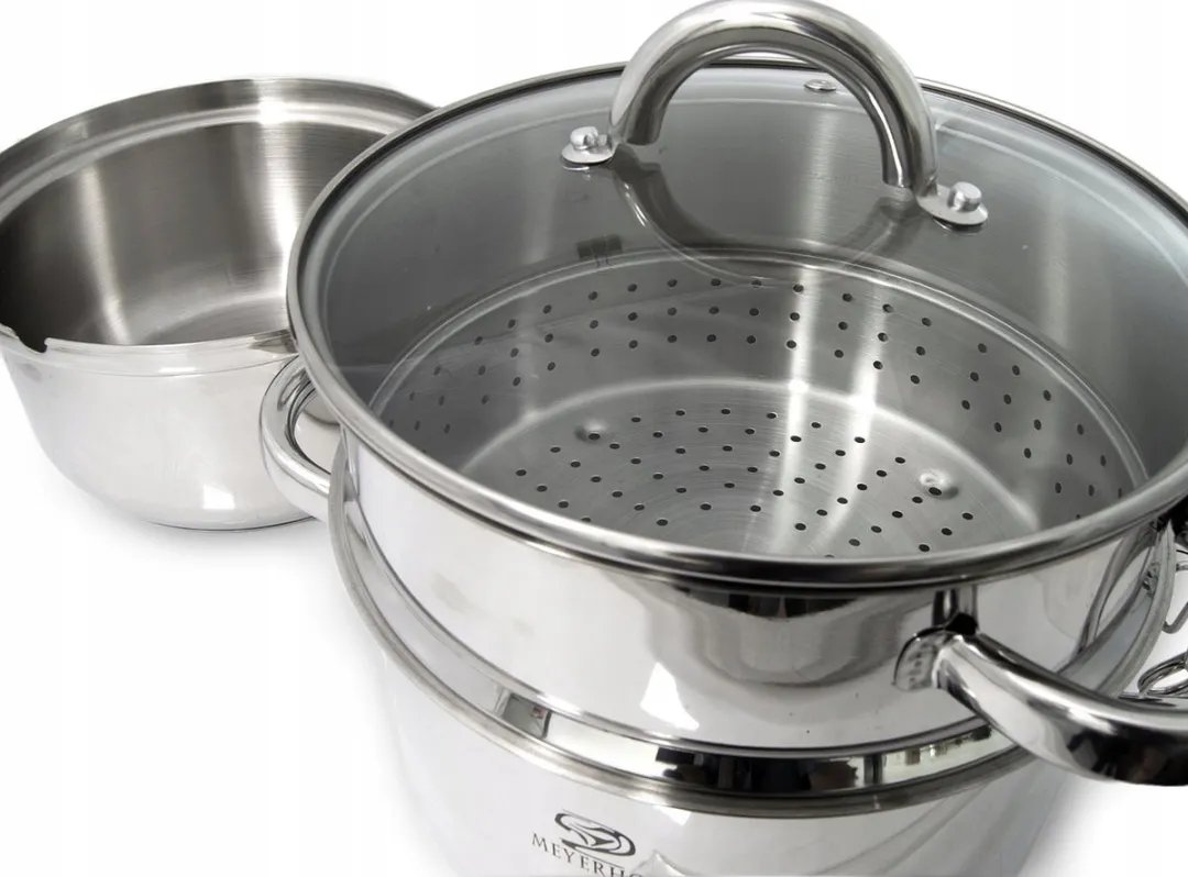 Meyerhoff Sapcentrifuge Pan 6-delig - 5L - RVS - Ø22cm
