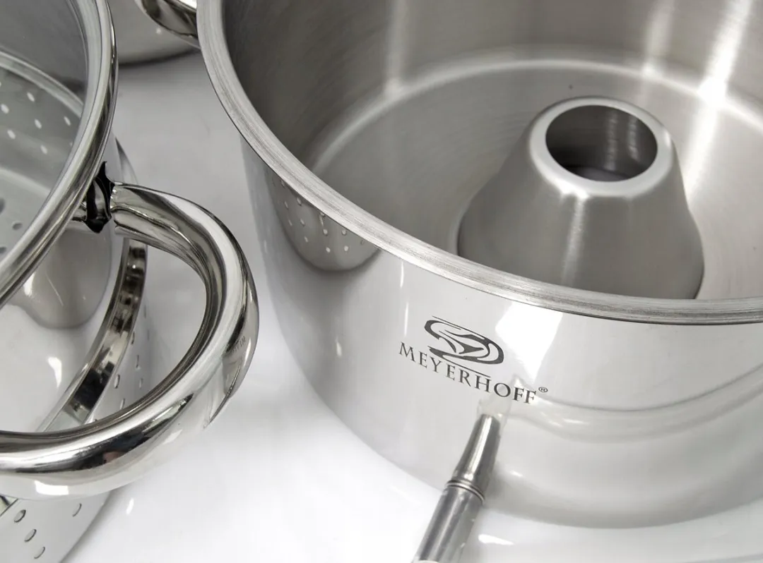 Meyerhoff Sapcentrifuge Pan 6-delig - 5L - RVS - Ø22cm