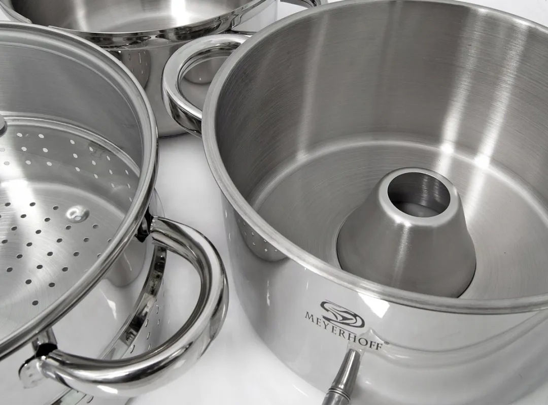 Meyerhoff Sapcentrifuge Pan 6-delig - 5L - RVS - Ø22cm
