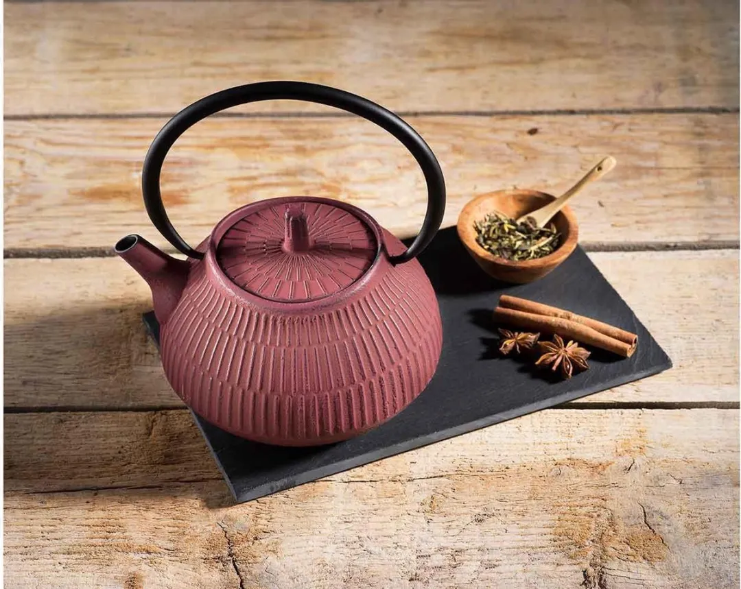 Cosy&Trendy Yokohama Theepot 1.1L - Gietijzer - Rood