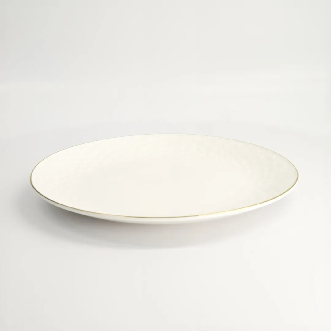 Tokyo Design Studio Nippon White Gold Rim Plate 27.5cm - Ster