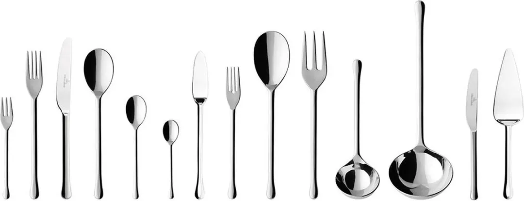 Villeroy & Boch Udine Bestekset 113-delig - 12 Personen - Zilver