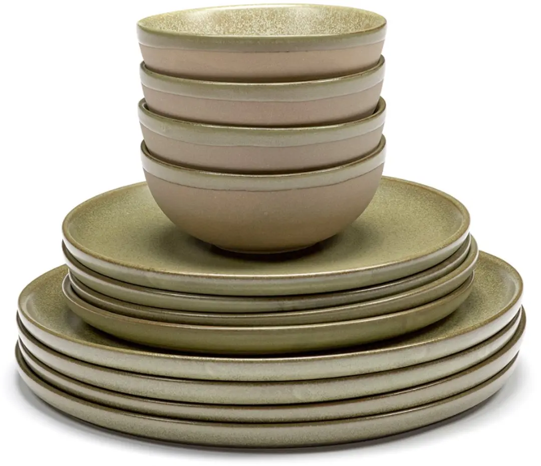 Serax Sergio Herman Surface Serviesset Camogroen 12-delig - MPN B9920101B