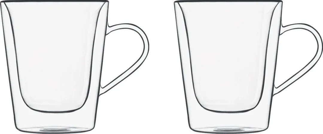 Luigi Bormioli Multiuso Dubbelwandig Glas 22cl - Set van 2