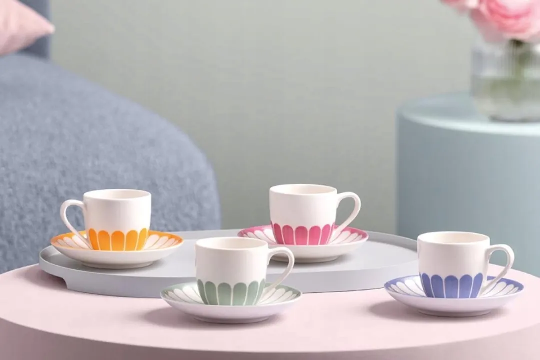 Villeroy & Boch Fleur Liliën Koffiekop - 0,16L - Lila - afbeelding 3 van 4