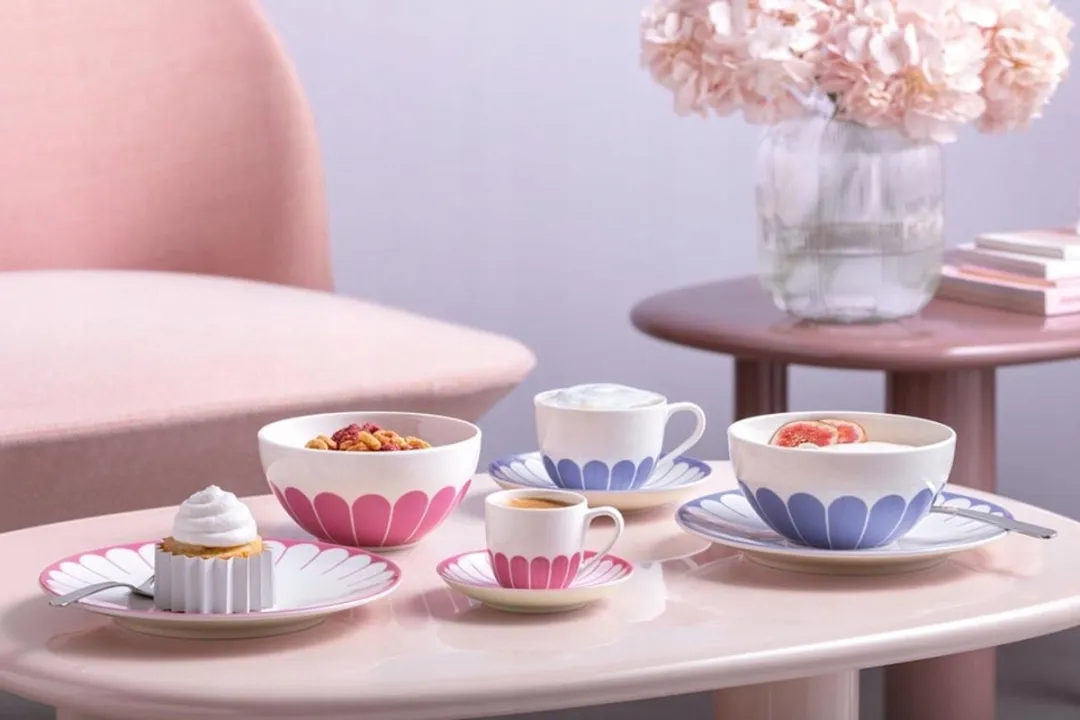 Villeroy & Boch Fleur Liliën Koffiekop - 0,16L - Lila - afbeelding 2 van 4