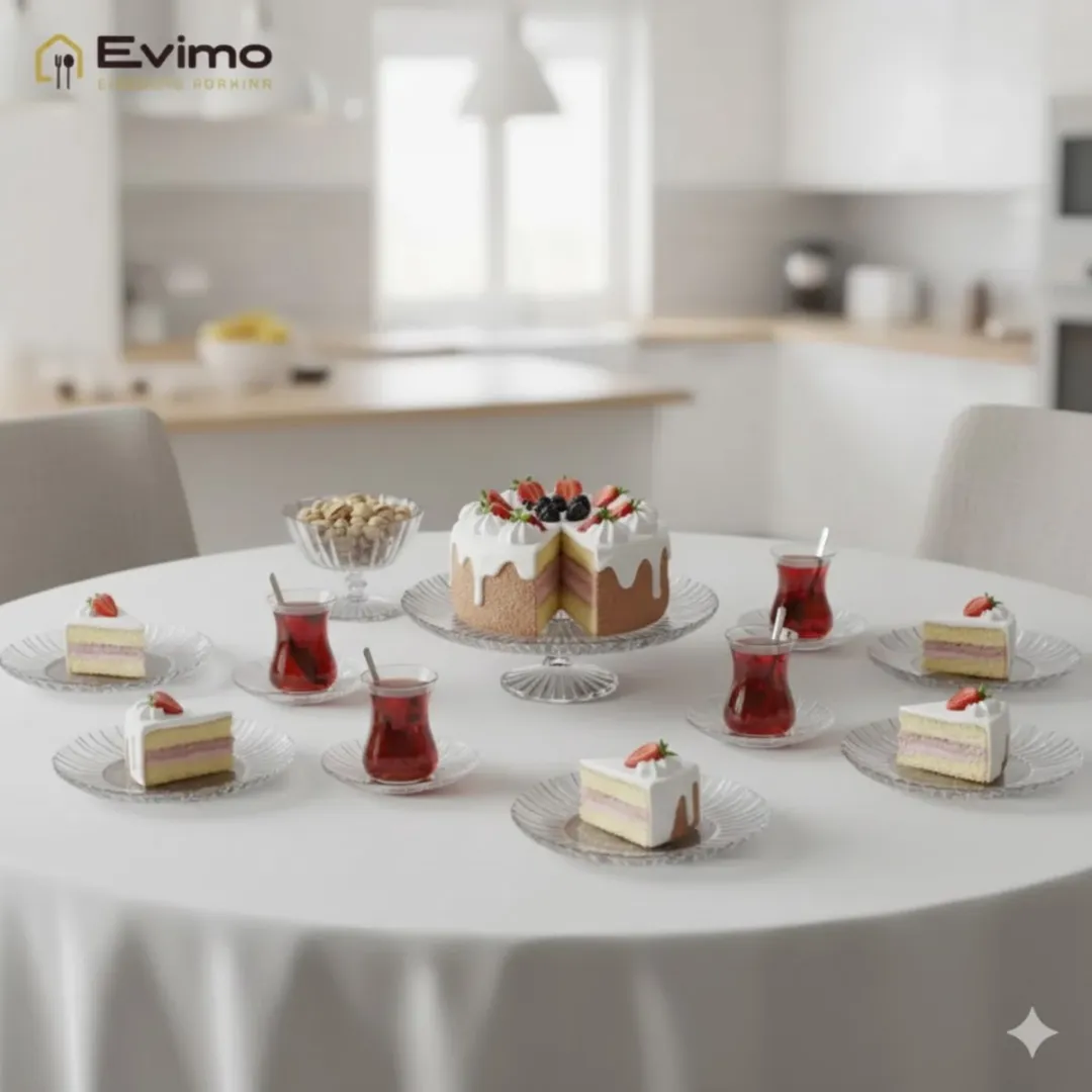 Pasabahce Aurora Cake Set 20-delig - Transparant