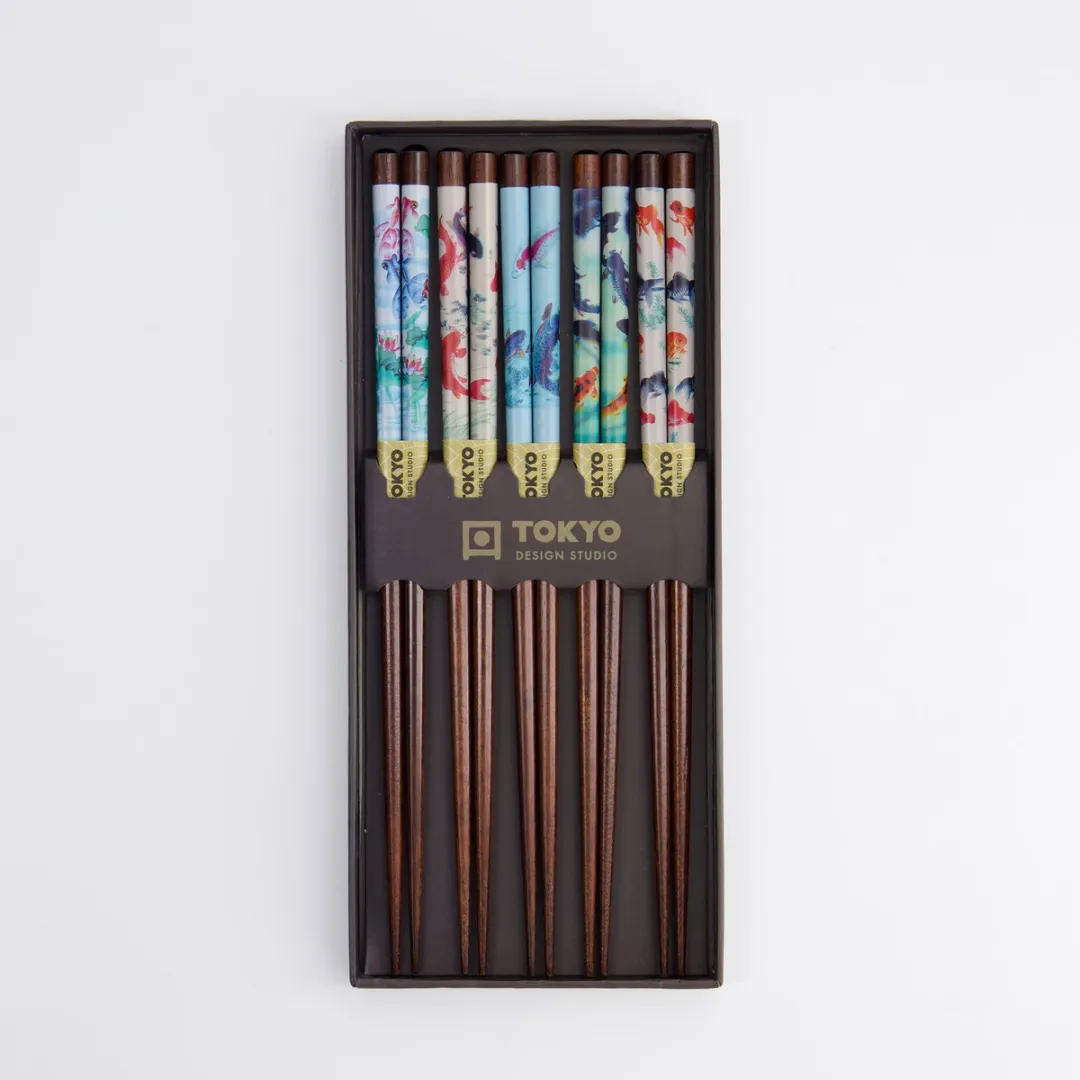 Tokyo Design Studio Lichtblauw Eetstokjes 22,5cm - 5 Paar