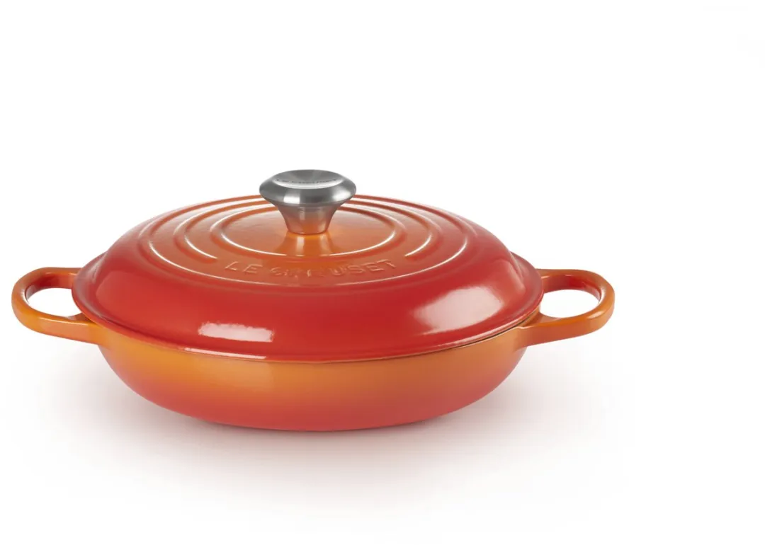 Le Creuset Braadpan Campagnard Ø26cm - Gietijzer - Oranjerood